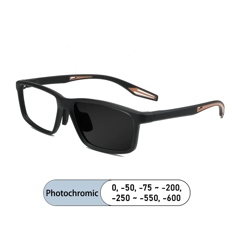 Kocolior Unisex Full Rim Square Tr 90 Photochromic Reading Glasses 725510