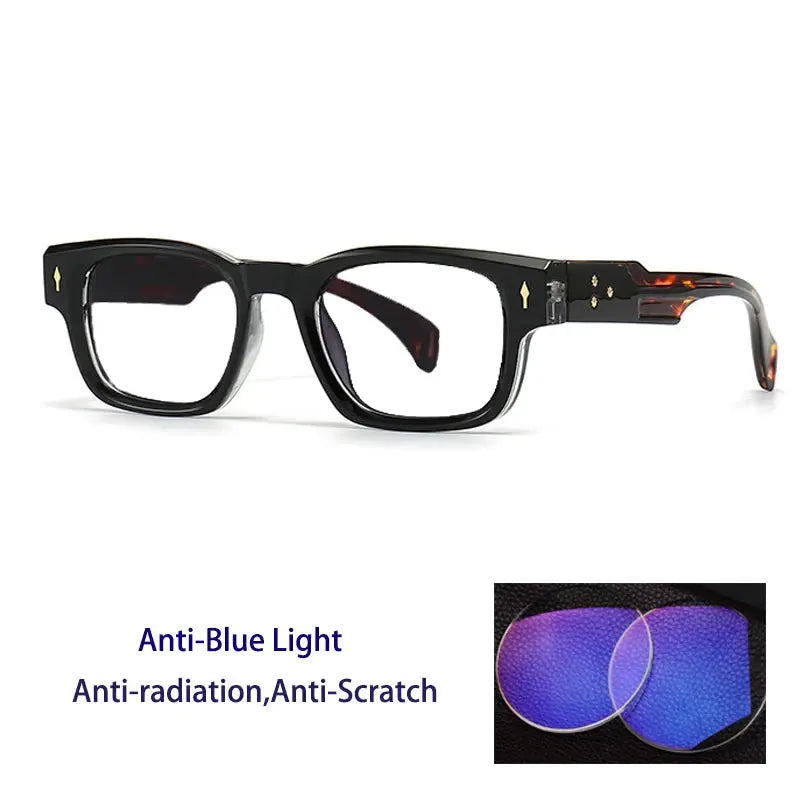 Kocolior Unisex Full Rim Rectangle Acetate Frames 341000 FuzWeb