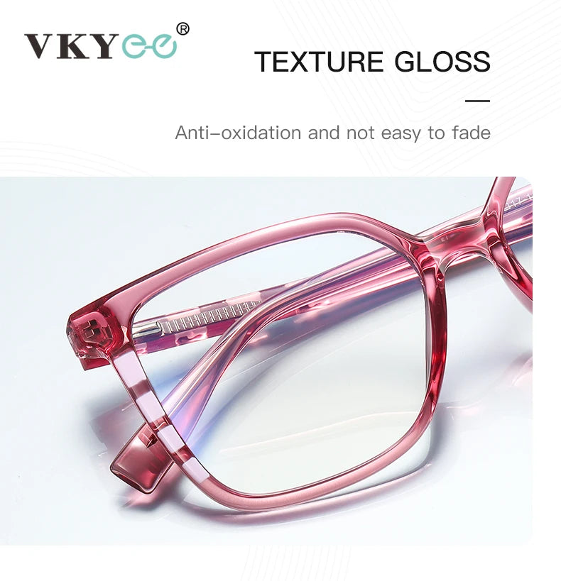 Vicky Women's Full Rim Large Square PC Alloy Reading Glasses 2132 Reading Glasses Vicky   