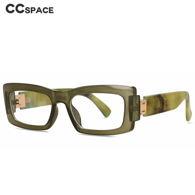 CCspace Women's Full Rim Rectangle Tr 90 Eyeglasses 56339 Full Rim CCspace   