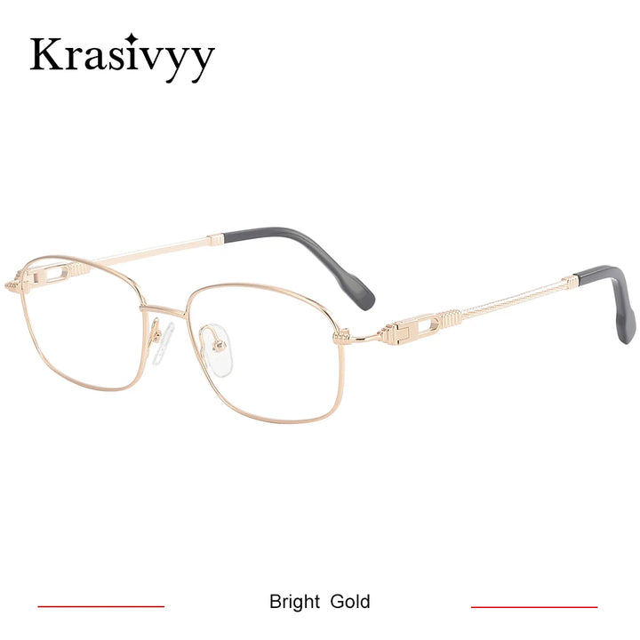 Krasivyy Unisex Full Rim Oval Beta Titanium Prescription Eyeglasses KR50029 - view 7