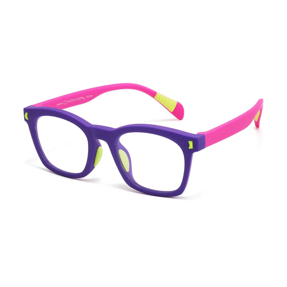 Yimaruili Unisex Full Rim Square TR-90 Eyeglasses KR618 — view 5 | Yimaruili at FuzWeb