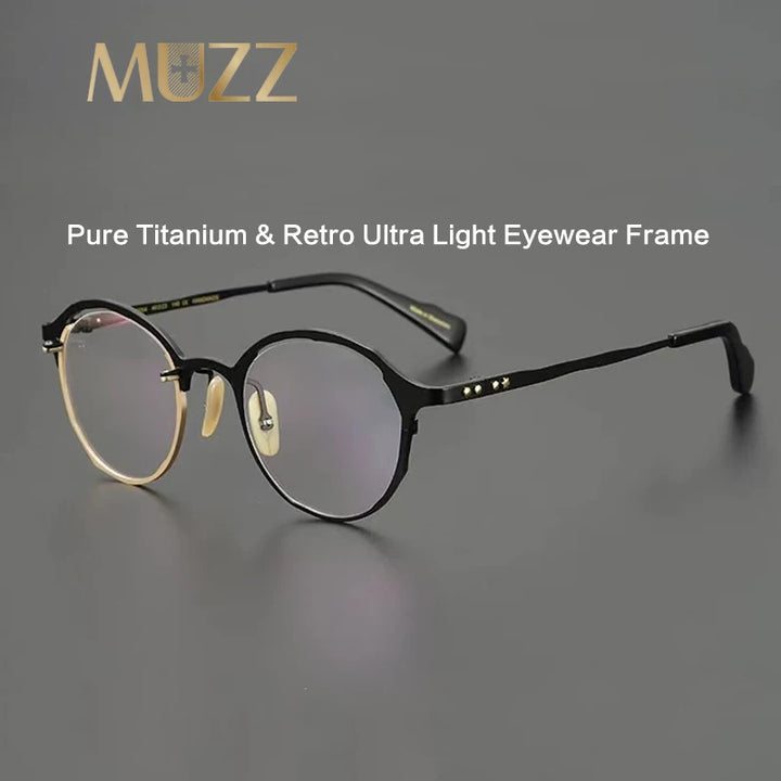 Muzz 0054 men's IP titanium prescription eyeglasses