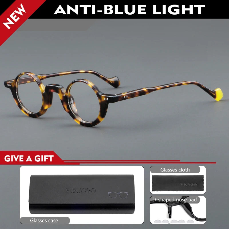 Vicky Unisex Full Rim Round Thick Acetate Reading Glasses 623202