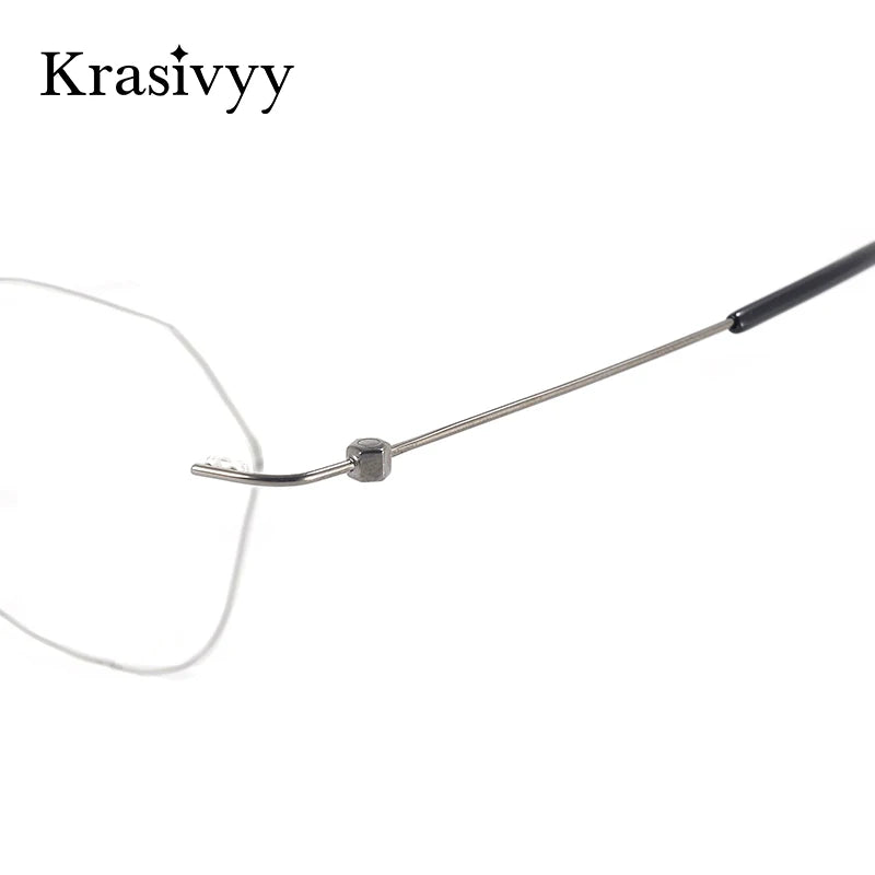 Krasivyy Unisex Rimless Titanium Prescription Eyeglasses KR5024 - view 3