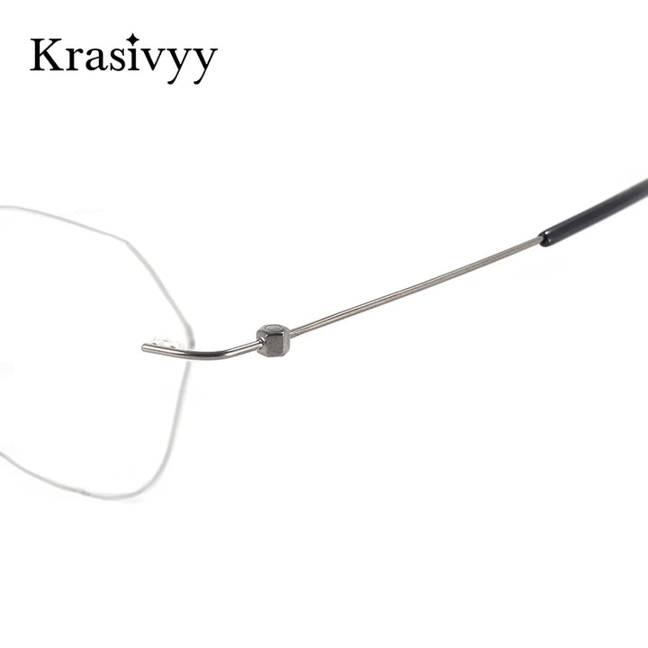 Krasivyy Unisex Rimless Titanium Prescription Eyeglasses KR5024 - view 3
