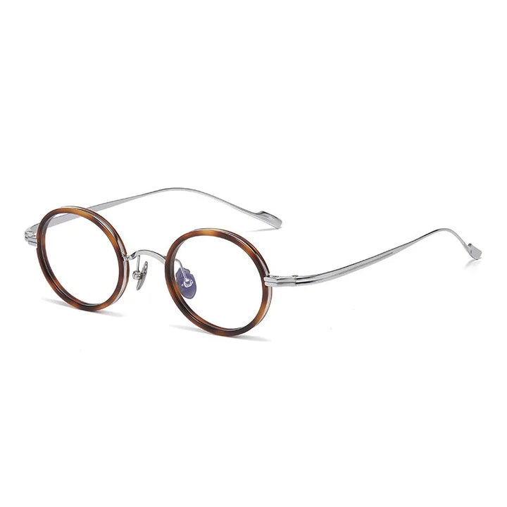 Black Mask Women's Full Rim Round Titanium Acetate Eyeglasses 886860