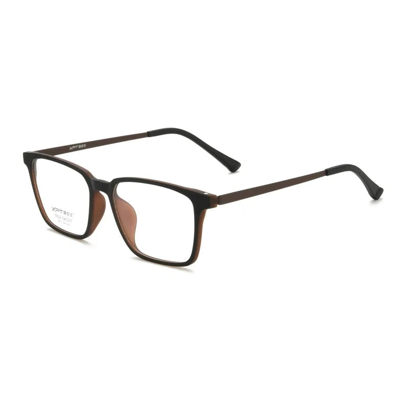 Hdcrafter Unisex Full Rim Square Tr 90 Titanium Eyeglasses 919822