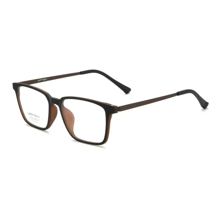 Hdcrafter Unisex Full Rim Square Tr 90 Titanium Eyeglasses 919822