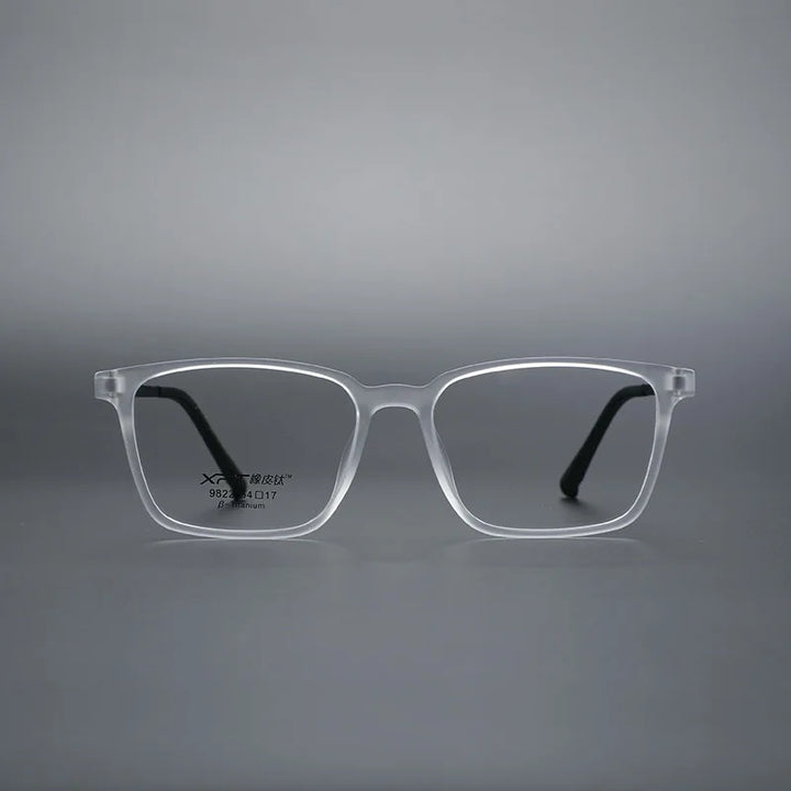 Momoja Unisex Full Rim Square Tr 90 Rubber Titanium Eyeglasses 79822
