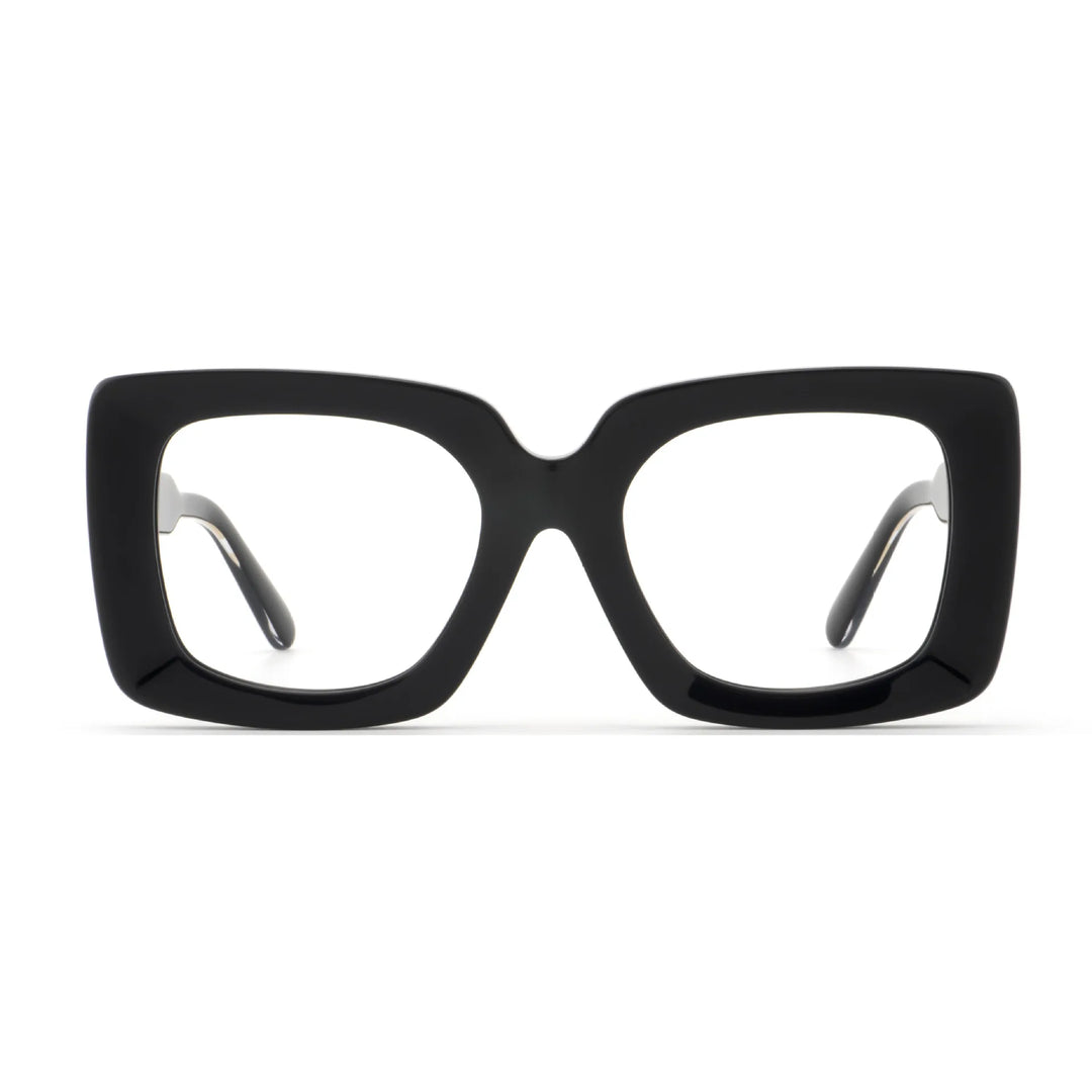 Hewei Unisex Full Rim Square Thick Acetate Eyeglasses 295140