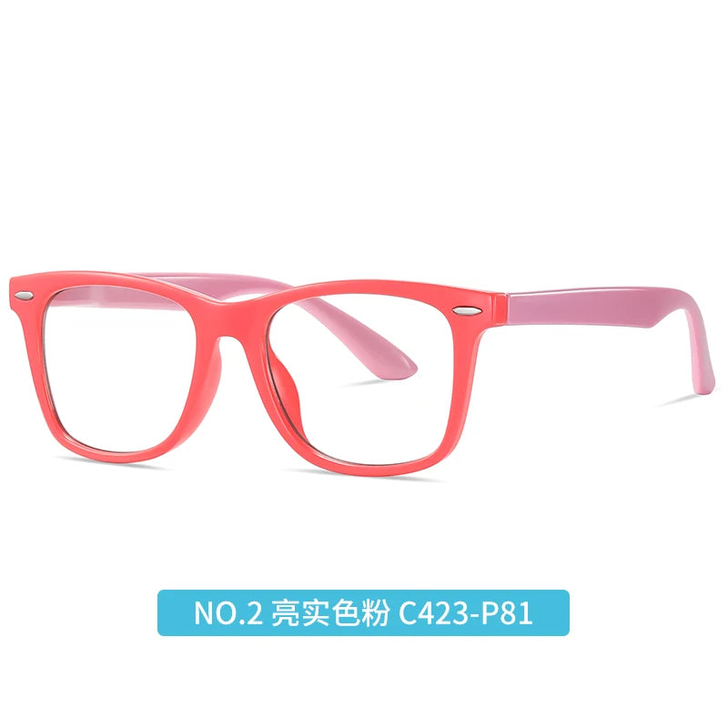 Vicky Unisex Youth's Full Rim Square Polycarbonate Eyeglasses  V0823 Full Rim Vicky ZC823-C423-P81 CHINA 