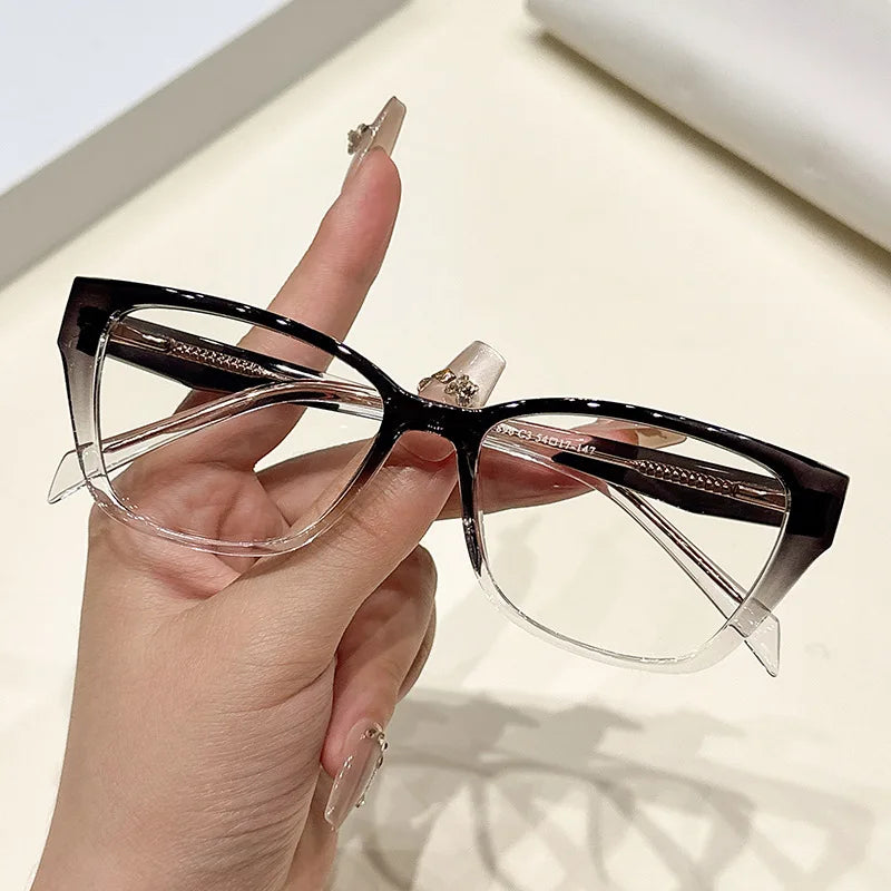 CCspace Women's Full Rim Square Tr 90 Alloy Reading Glasses 311846