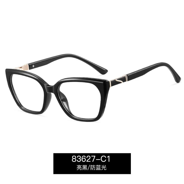 Reven Jate Women's Full Rim Square Tr 90 Alloy Eyeglasses 383627