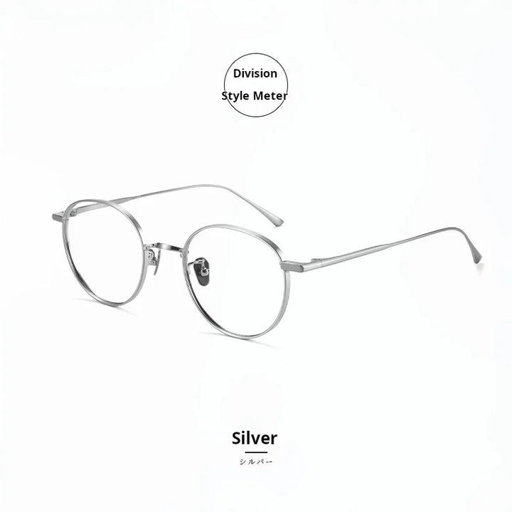 Momoja Women's Full Rim Oval Round Titanium Eyeglasses 721835