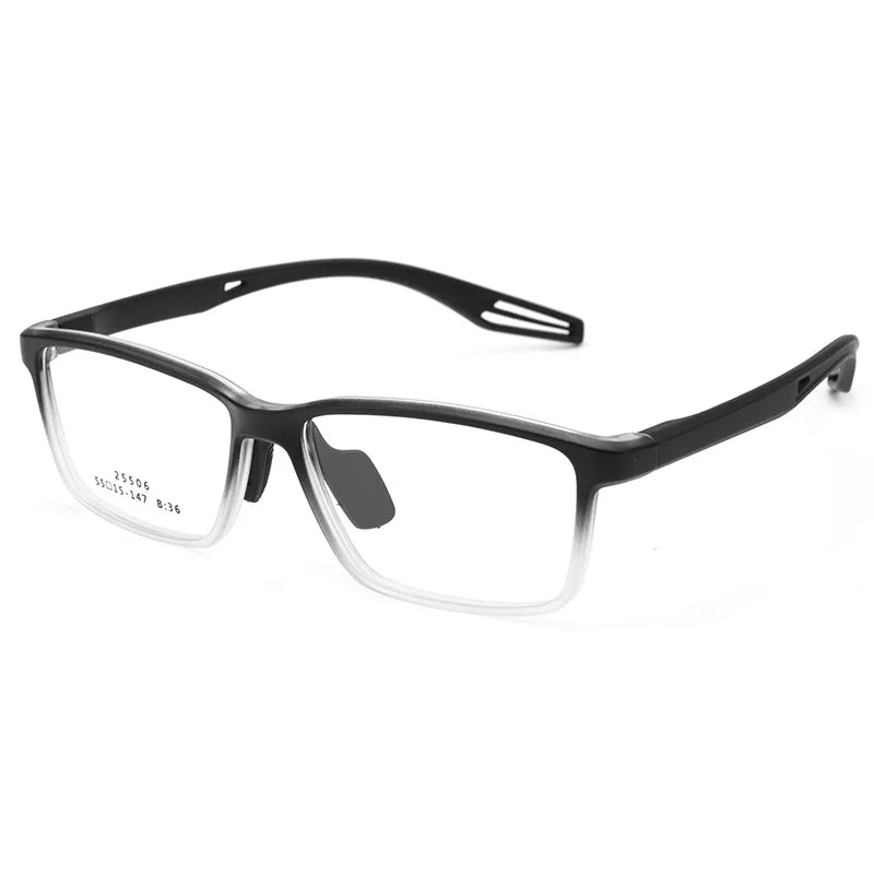 Xbora Unisex Full Rim Square Tr 90 Alloy Sport Eyeglasses 525506