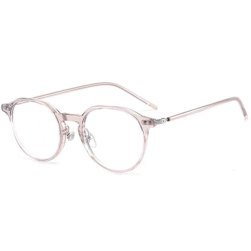 Momoja Women's Full Rim Oval Round Acetate Steel Eyeglasses 72272