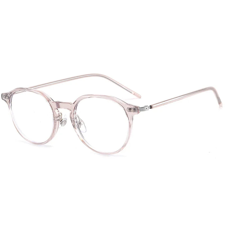 Momoja Women's Full Rim Oval Round Acetate Steel Eyeglasses 72272