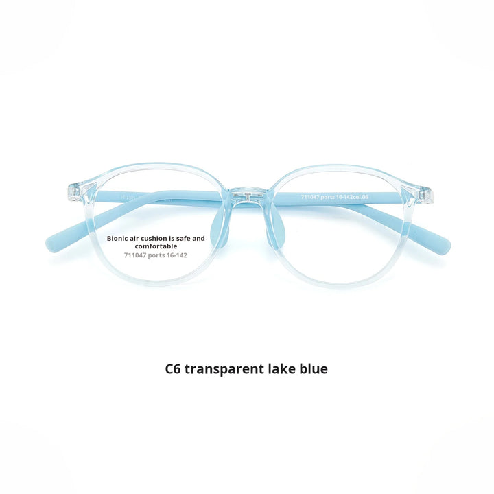 Xbora Unisex Youth's Full Rim Oval Square Tr 90 Silicone Eyeglasses 7110