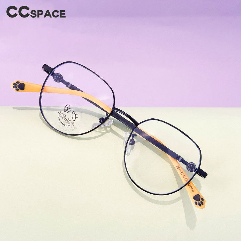 CCSpace Unisex Youth Full Rim Round Alloy Eyeglasses 56564 Full Rim CCspace   