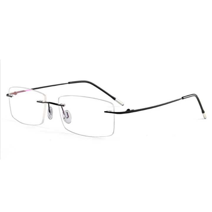 Hotochki Women's Rimless Square Titanium-Alloy Eyeglasses 491002