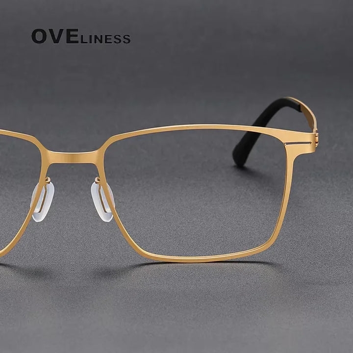 Oveliness Unisex Full Rim Square Titanium Eyeglasses 80995 Full Rim Oveliness   