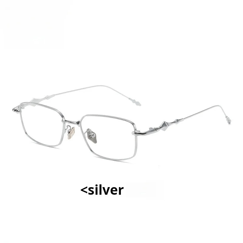 Xbora Unisex Full Rim Square Titanium-Alloy Eyeglasses 631265