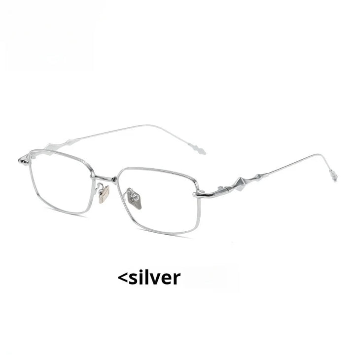 Xbora Unisex Full Rim Square Titanium-Alloy Eyeglasses 631265