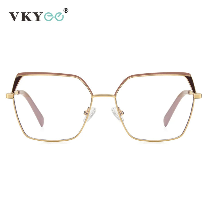 Vicky Women's Full Rim Large Square Alloy Reading Glasses 3102 Reading Glasses Vicky   