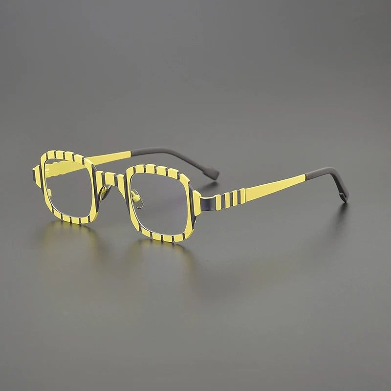 Gatenac Women's Full Rim Square Thick Titanium Eyeglasses G85901