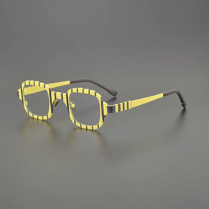 Gatenac Women's Full Rim Square Thick Titanium Eyeglasses G85901