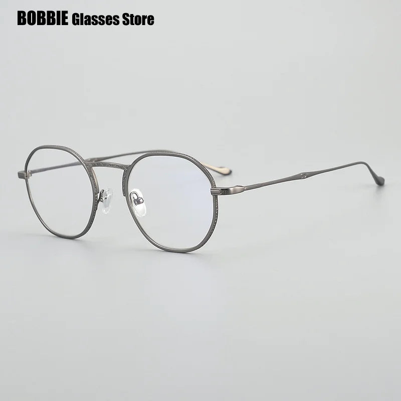 Bobbie Unisex Full Rim Square Round Acetate Titanium Eyeglasses 795923