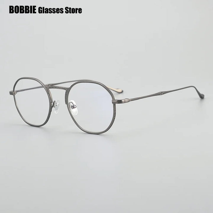 Bobbie Unisex Full Rim Square Round Acetate Titanium Eyeglasses 795923