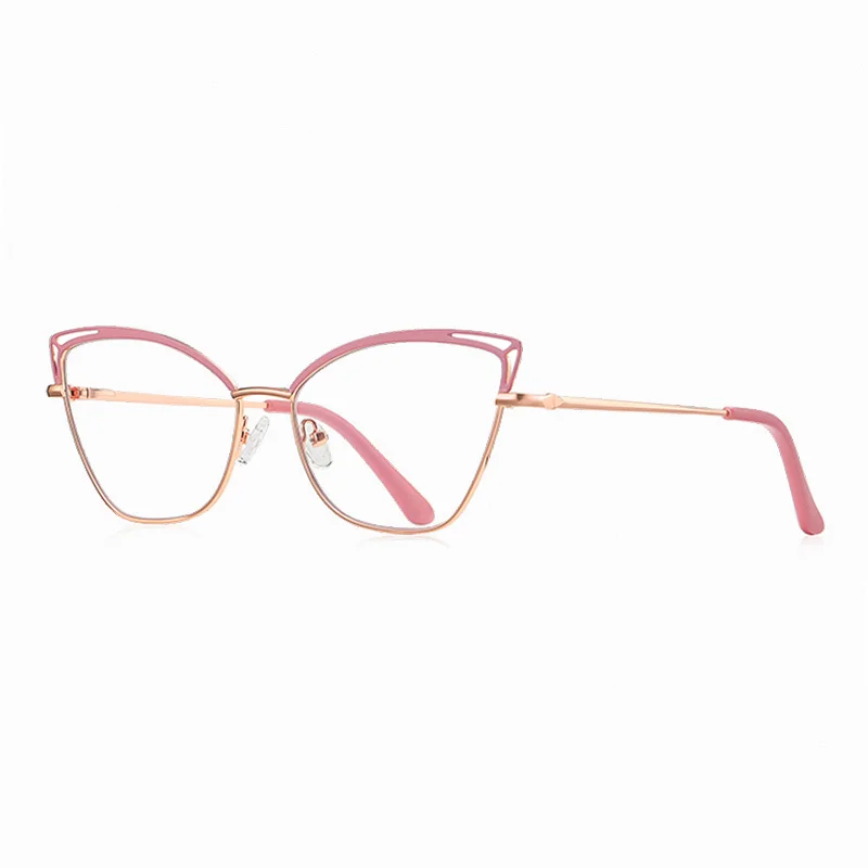 Ralfterty Women's Full Rim Oval Cat Eye Alloy Eyeglasses 883038