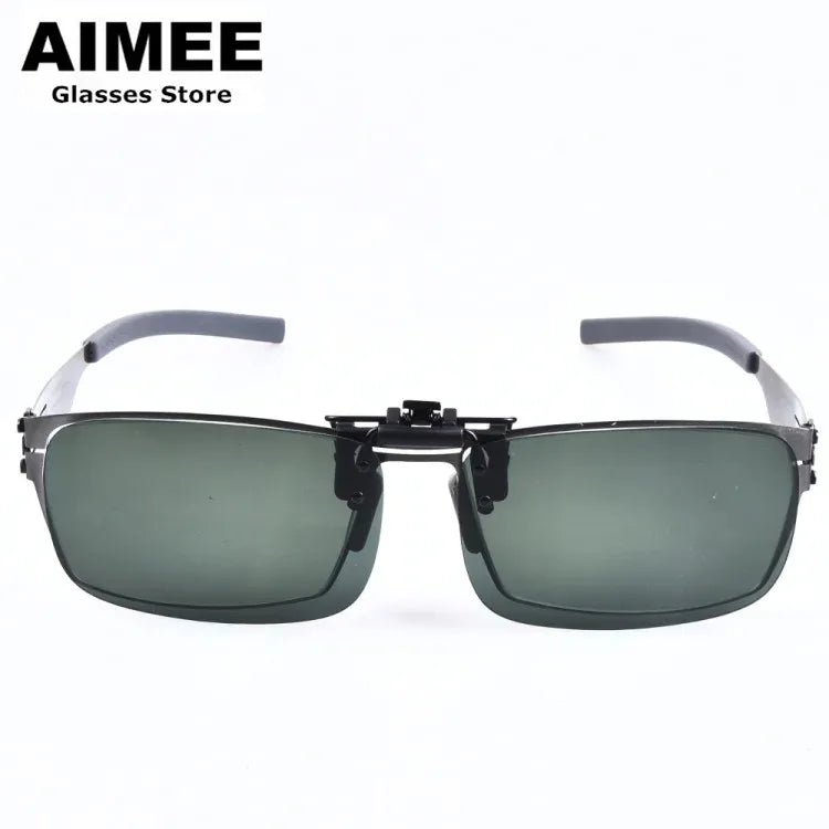 Aimee Women's Full Rim Square Screwless Steel Eyeglasses 5083 Full Rim Aimee gun with clip  