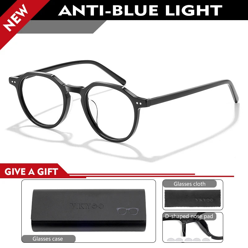Vicky Unisex Full Rim Flat Top Square Tr 90 Titanium Reading Glasses 319601