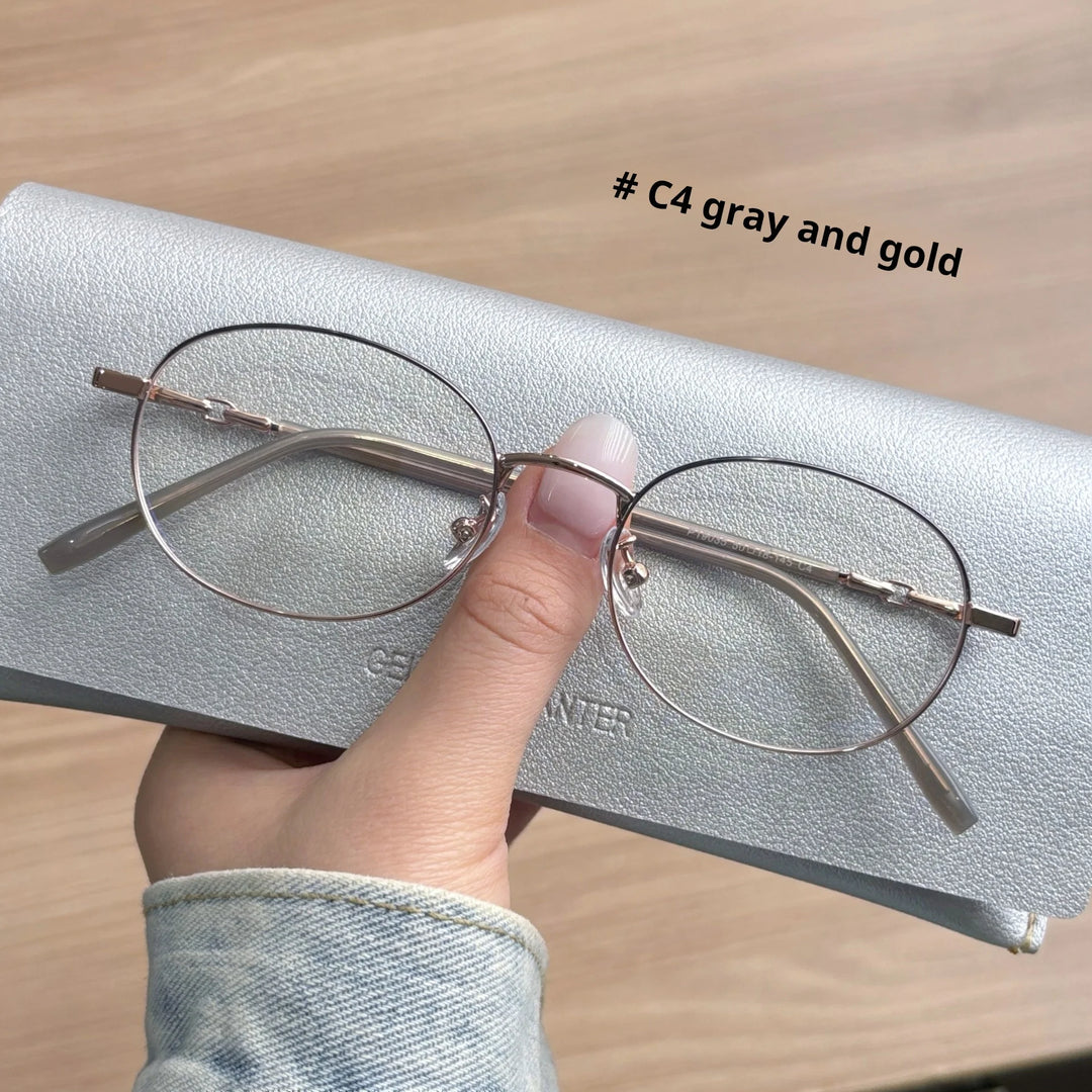 Xbora Women's Full Rim Oval Square Alloy Eyeglasses 19035