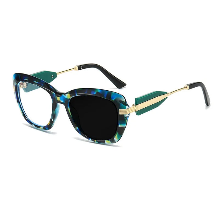 Kocolior Women's Full Rim Cat Eye Tr 90 Alloy Photochromic Reading Glasses 763255