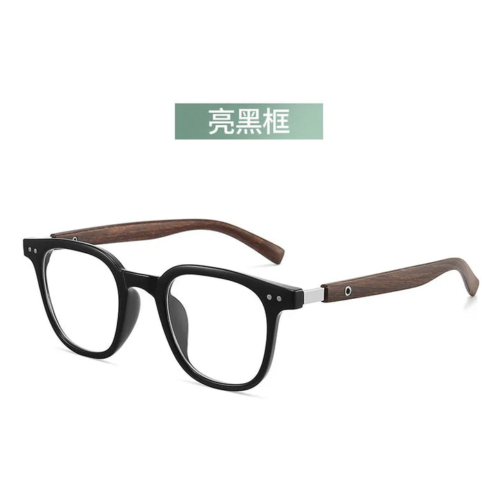 Zirosat Unisex Full Rim Big Square Tr 90 Alloy Eyeglasses 83026