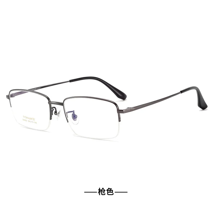 Bclear Women's Semi Rim Polygon Square Titanium Eyeglasses 886568