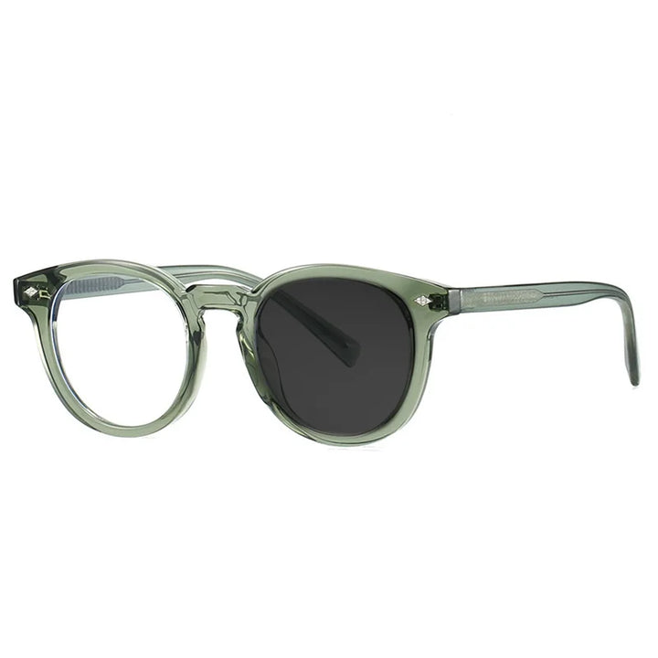 Kocolior Unisex Full Rim Round Tr 90 Photochromic Reading Glasses 28020