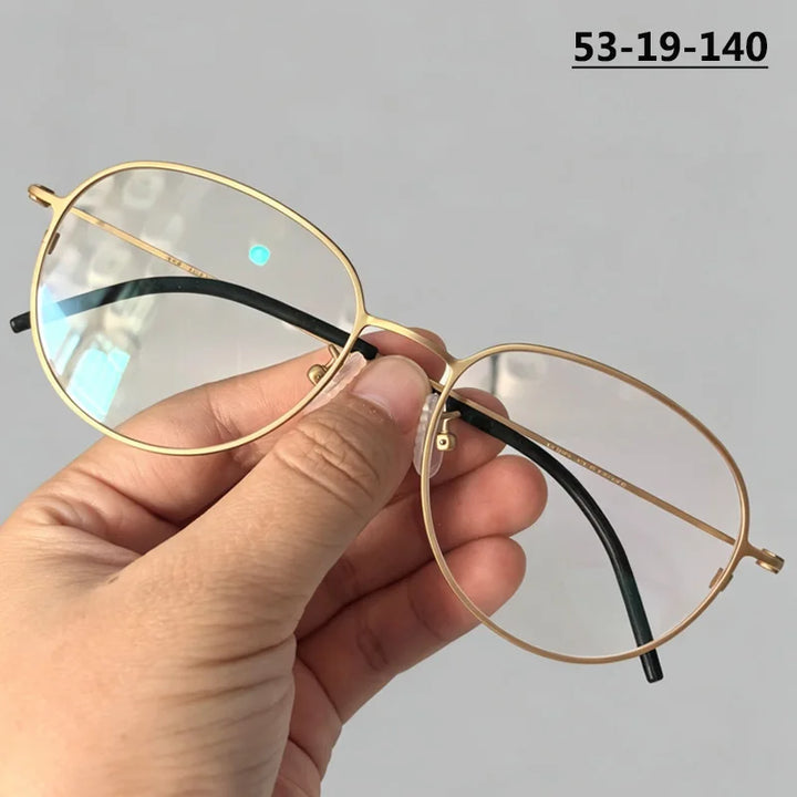 Bobbie Unisex Full Rim Oval Titanium Eyeglasses KMN512