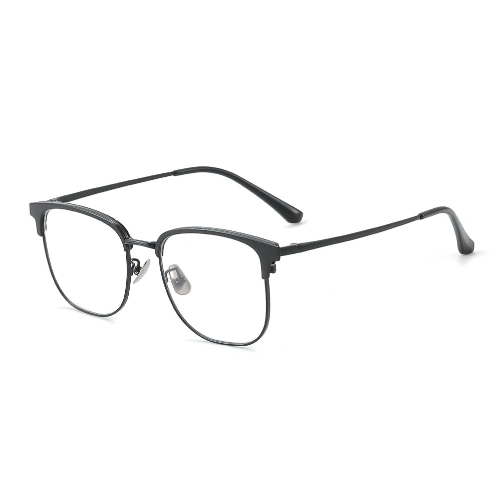 Gmei Unisex Full Rim Square Tr 90 Alloy Eyeglasses 8201 Full Rim Gmei Optical   