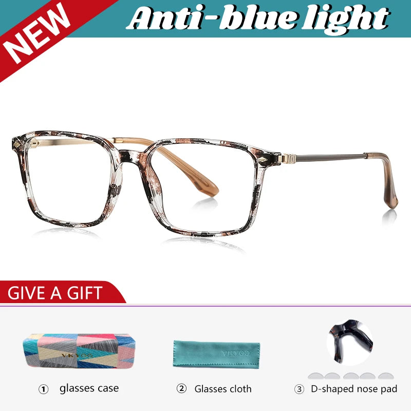 Vicky Women's Full Rim Square Tr 90 Alloy Reading Glasses 77238
