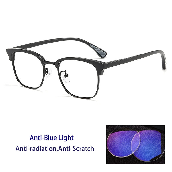 Kocolior Women's Full Rim Round Tr 90 Acetate Photochromic Reading Glasses 715098