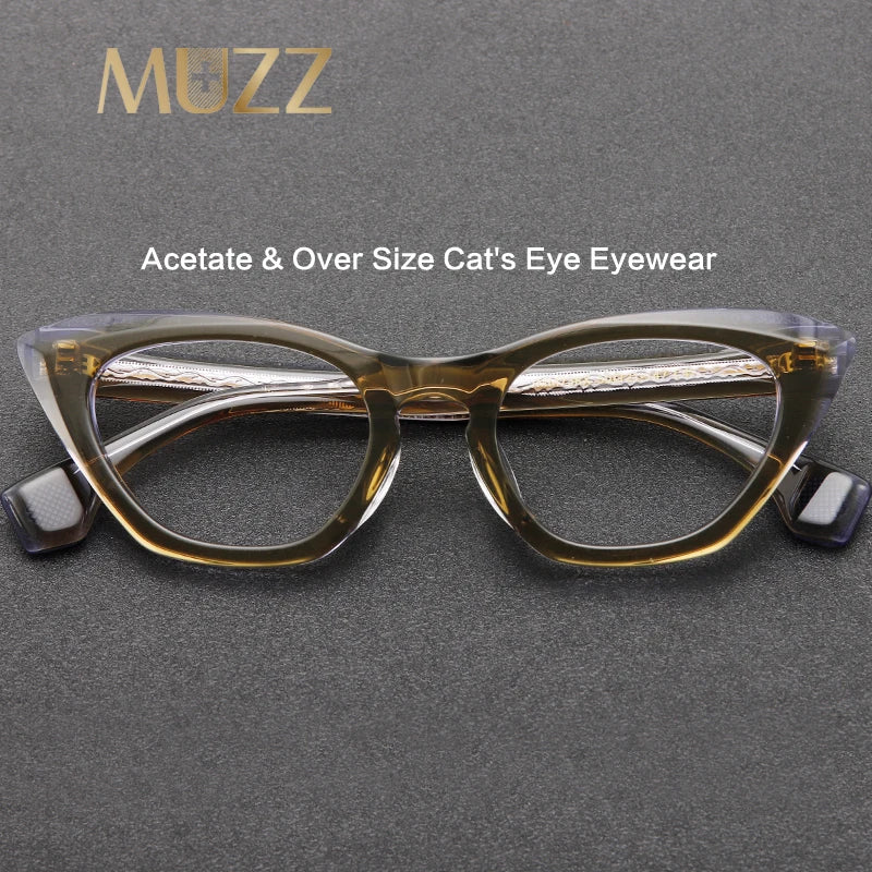 Muzz Women's Full Rim Cat Eye Acetate Eyeglasses 73rx Full Rim Muzz   