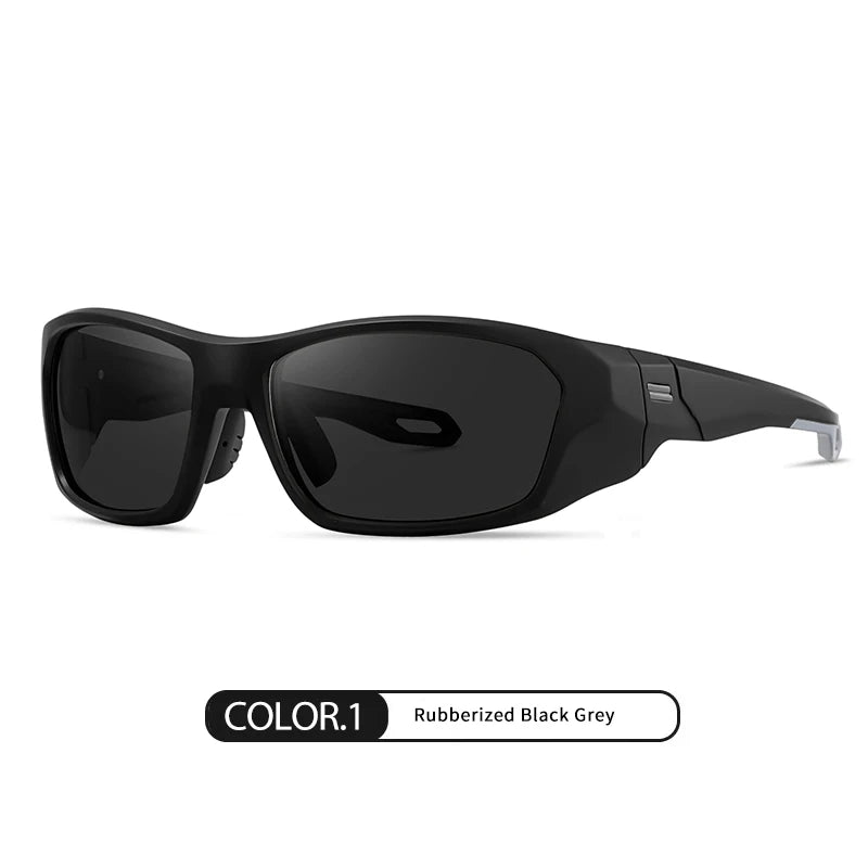 Reven Jate Men's Full Rim Goggle Square Tr 90 Alloy Sunglasses 518201