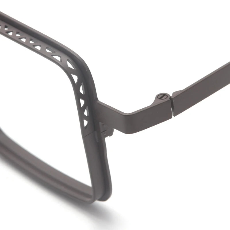 Muzz 23234 men's small square alloy prescription eyeglasses — view 12