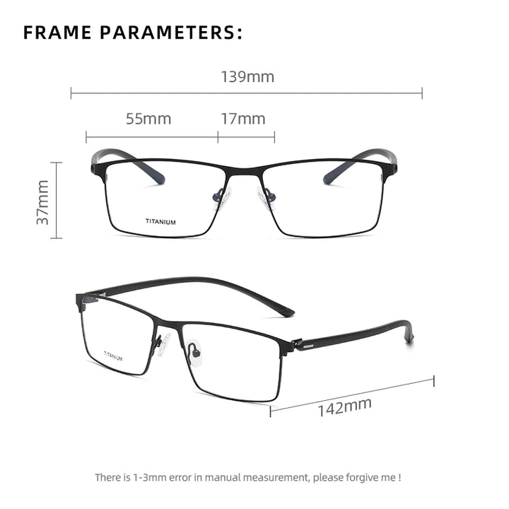 Reven Jate P8837 unisex titanium prescription eyeglasses — view 2