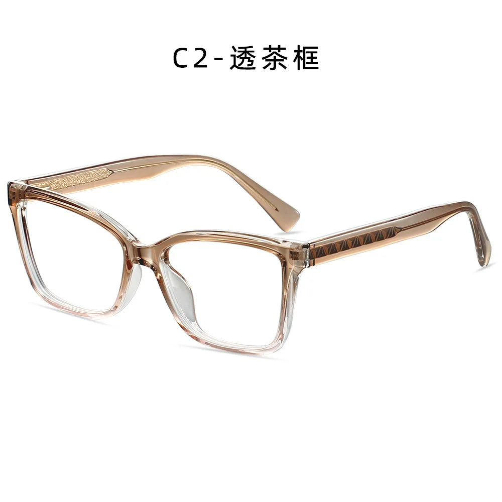 CCspace Unisex Full Rim Square Tr 90 Alloy Reading Glasses 802710